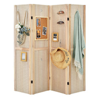 5 ft 4-Panel MDF Pegboard Display Divider
