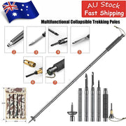 Adjustable Aluminium Trekking Pole with Compass, Whistle & Tool Tips