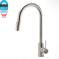Brushed Nickel 2-Mode Pull-Out Kitchen Mixer Tap
