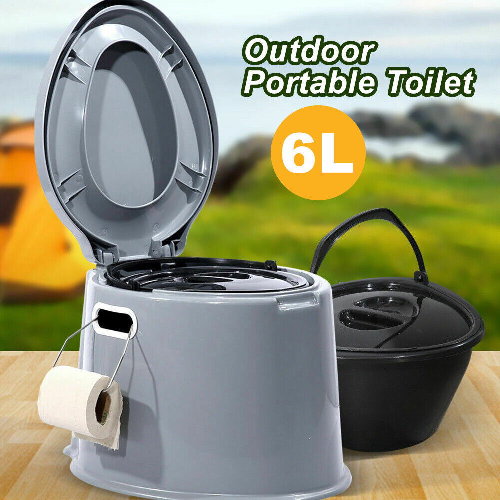 Outdoor Portable Toilet 6L Camping Potty Caravan Travel Camp Boating