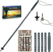 Adjustable Aluminium Trekking Pole with Compass, Whistle & Tool Tips
