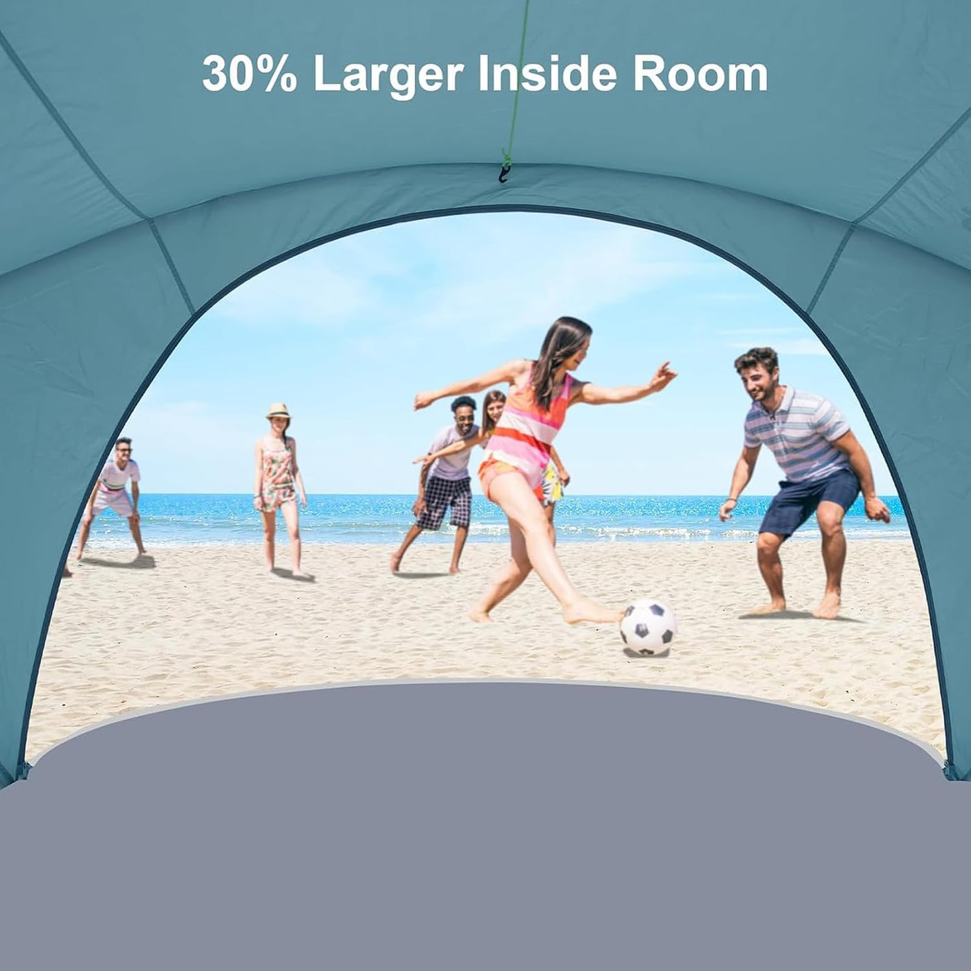 Portable Beach Tent for 3–4 People – UPF 50+
