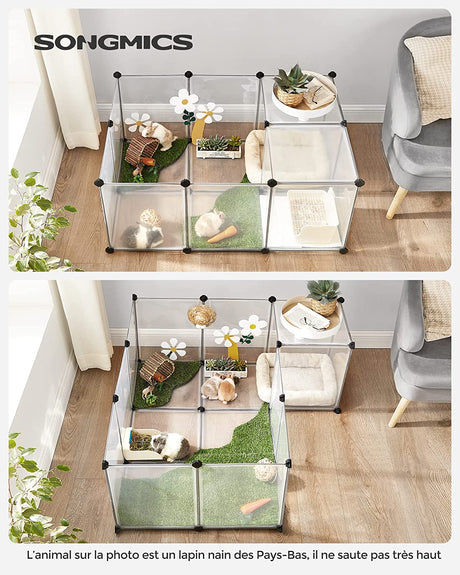 Transparent small-animal playpen – high-resolution supplier image 2