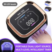 168W UV LED Nail Lamp with LCD Display & Automatic Sensor