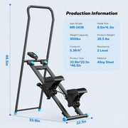 Foldable Vertical Climber Full-Body Cardio Exercise Machine
