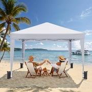 10 × 10 ft Pop-Up Canopy Tent with Four Removable Sidewalls