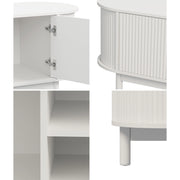 Modern 160cm TV Cabinet Entertainment Unit with 3 Doors – White
