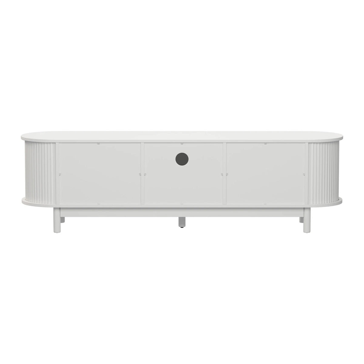 Modern 160cm TV Cabinet Entertainment Unit with 3 Doors – White
