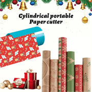 Portable Wrapping Paper Cutter – Safe Sliding Gift Wrap Paper Trimmer