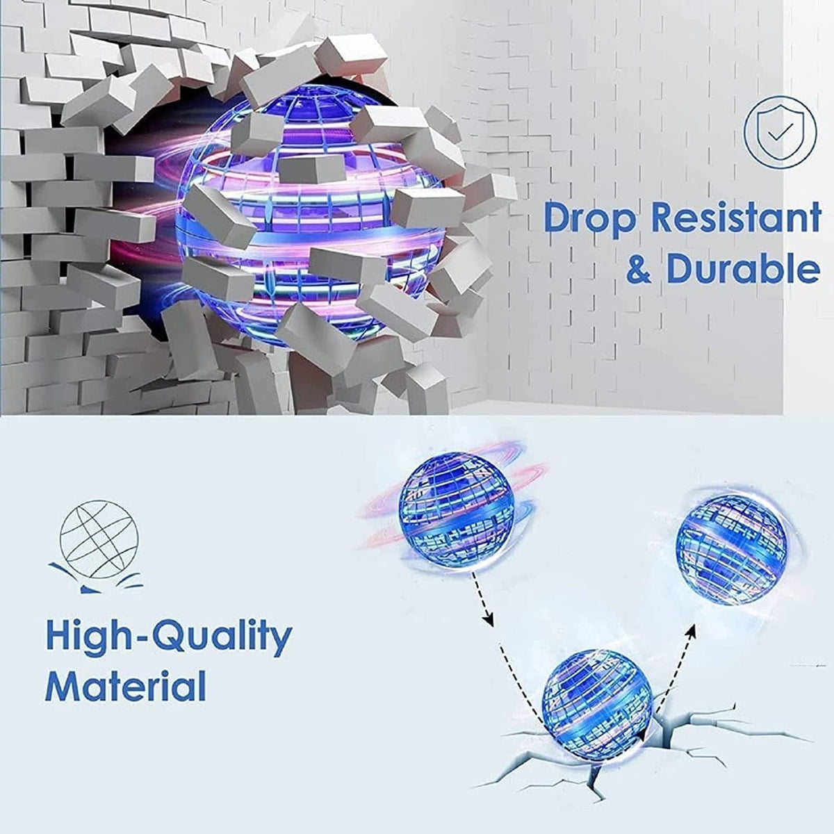 Hand-Controlled Flying Orb Boomerang Ball