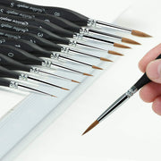 Artist Paint Brushes set-10 Pcs Best Professional Detail Paint Brush, Miniature Brushes Will Keep a Fine Point and Spring, for Watercolour, Oil, Acrylic, Nail Art & Models, Paint by Numbers