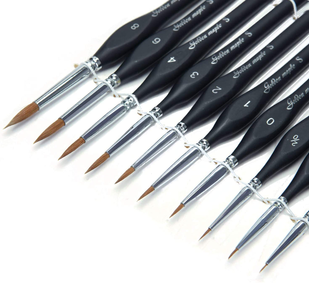 Artist Paint Brushes set-10 Pcs Best Professional Detail Paint Brush, Miniature Brushes Will Keep a Fine Point and Spring, for Watercolour, Oil, Acrylic, Nail Art & Models, Paint by Numbers