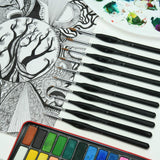 Artist Paint Brushes set-10 Pcs Best Professional Detail Paint Brush, Miniature Brushes Will Keep a Fine Point and Spring, for Watercolour, Oil, Acrylic, Nail Art & Models, Paint by Numbers