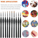 Artist Paint Brushes set-10 Pcs Best Professional Detail Paint Brush, Miniature Brushes Will Keep a Fine Point and Spring, for Watercolour, Oil, Acrylic, Nail Art & Models, Paint by Numbers