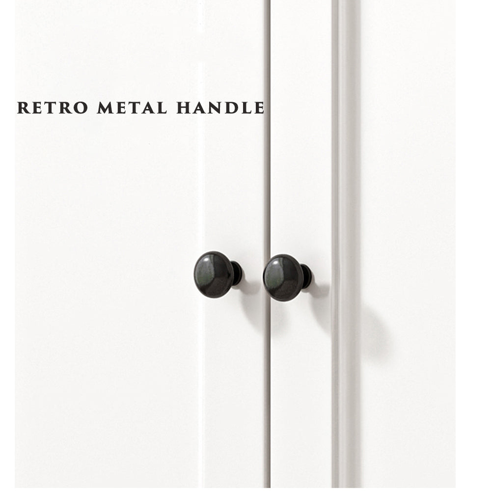 Modern White TV Stand Storage Cabinet