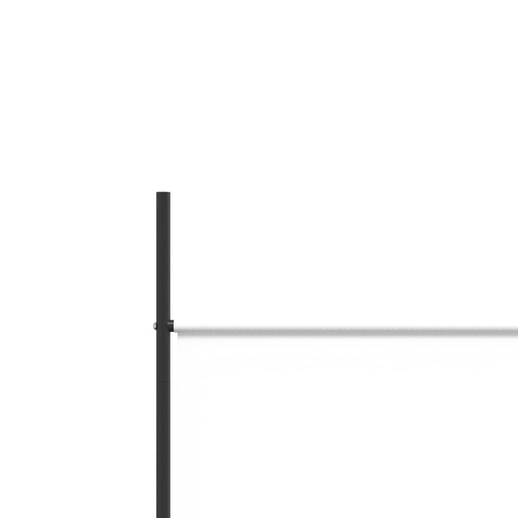 White 6-Panel Folding Fabric Room Divider