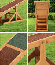 Dog Seesaw Pet Agility Training 180cm Plank 70kg Capacity