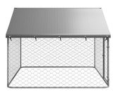 Outdoor Dog Kennel with Roof 200x200x150 cm.