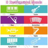 2-in-1 Music Playmat with Drum & Keyboard Piano Combo