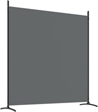 Anthracite 3-Panel Fabric Room Divider – 525 × 180cm