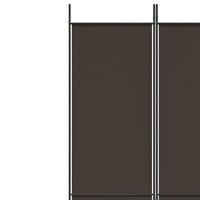 200 × 220 cm 4-Panel Brown Fabric Room Divider