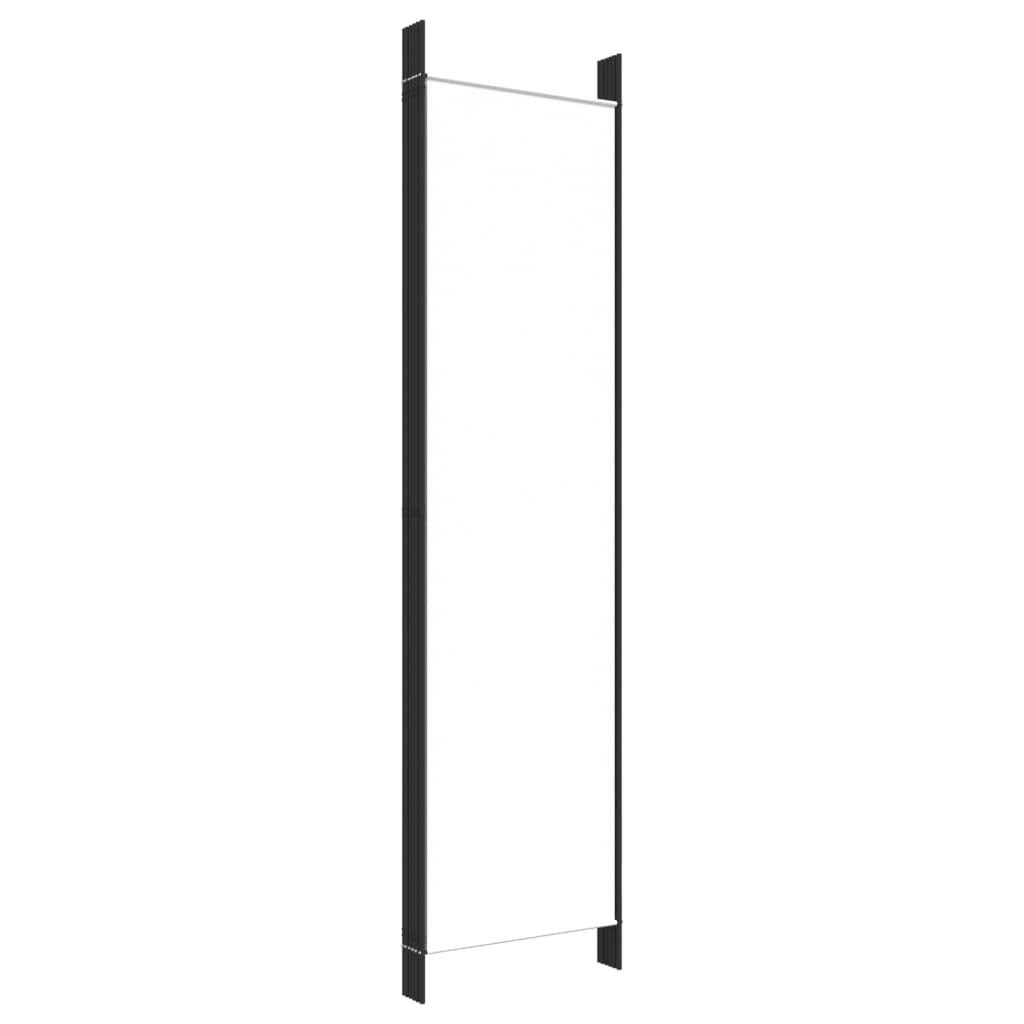 White 6-Panel Folding Fabric Room Divider