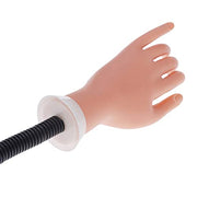 Nail Art Soft Practice Hand with Flexible Stand Desk Clamp, Beauties Factory Moveable Training Hand Trainer Practice Kit False Hands For Nail Design Practice Tool