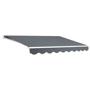 3 × 2.5 m Manual Folding-Arm Awning – Grey