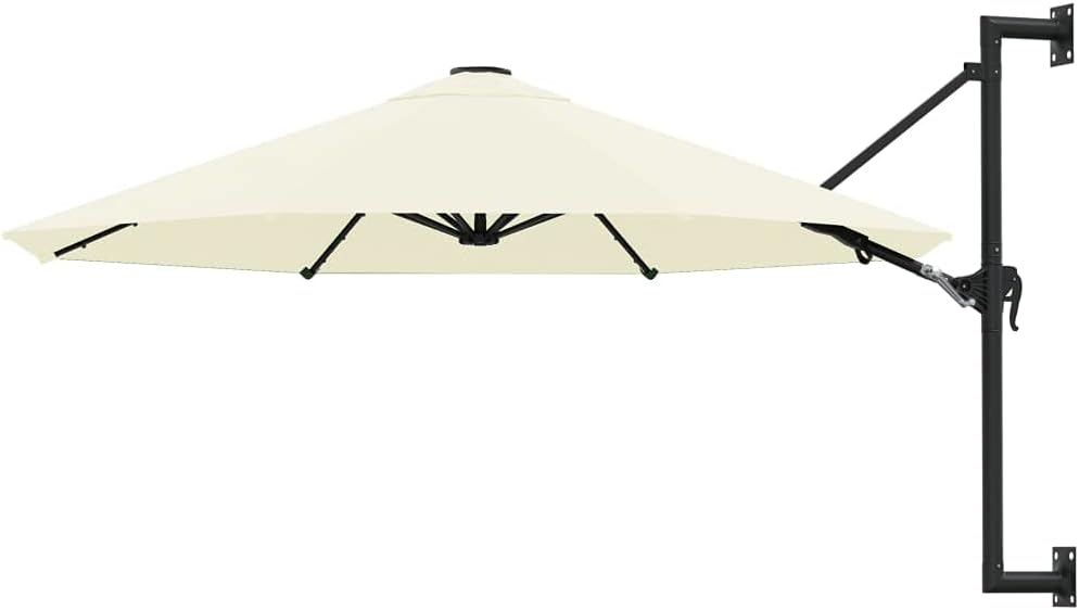 300 cm Wall-Mounted Parasol – Sand