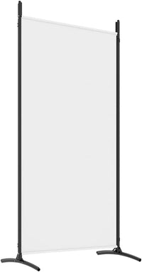 346 × 180 cm 4-Panel White Fabric Room Divider