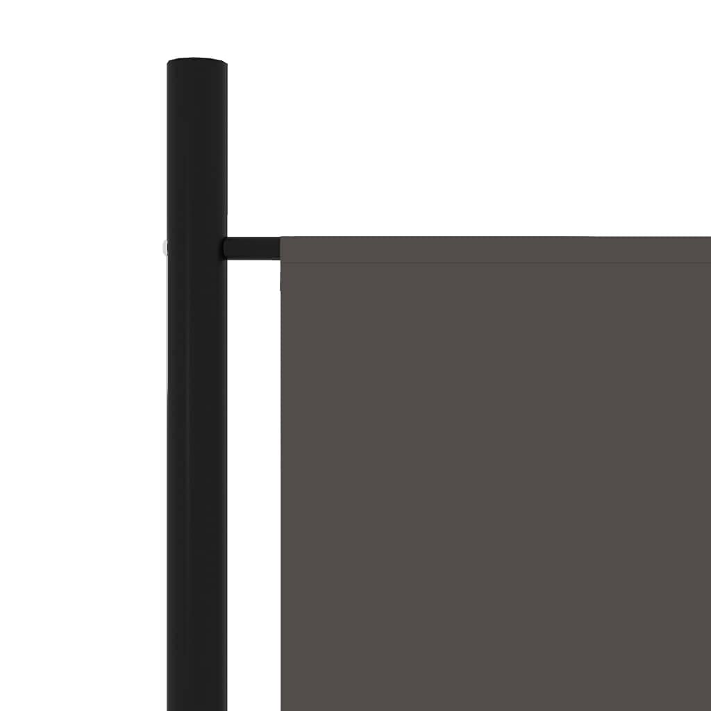 300 × 180 cm 6-Panel Fabric Room Divider – Anthracite