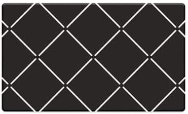Black Waterproof Anti-Fatigue Kitchen Mat