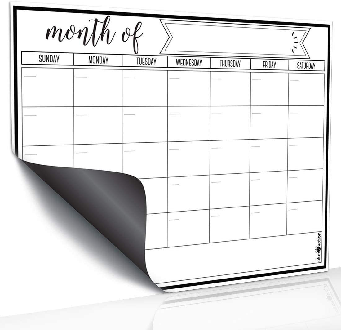 Magnetic Refrigerator Calendar