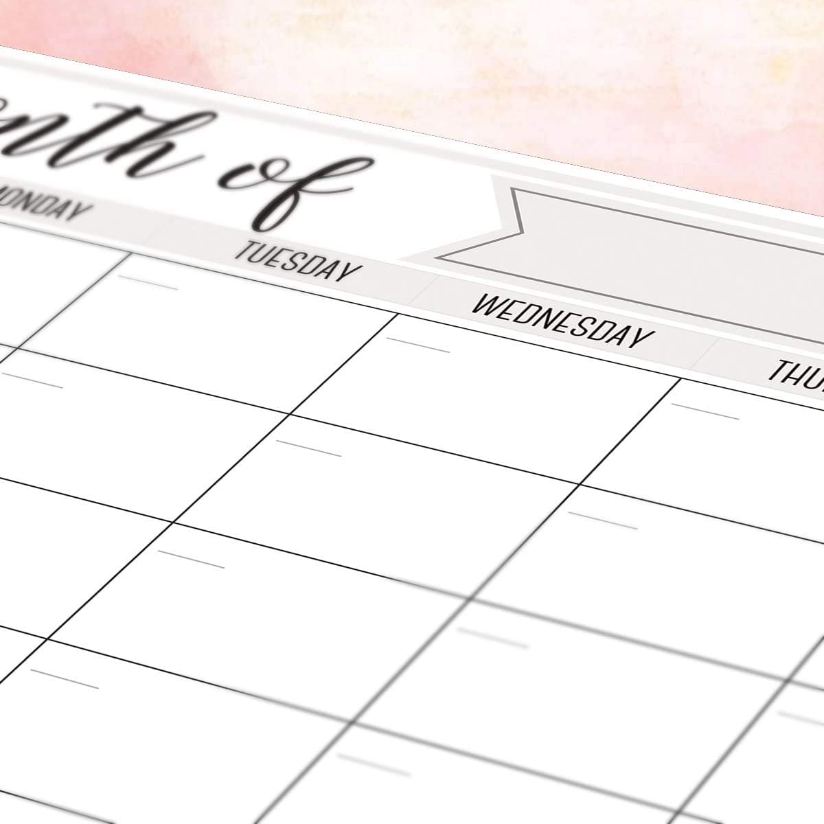 Magnetic Refrigerator Calendar