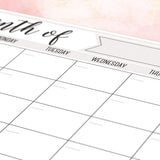 Magnetic Refrigerator Calendar