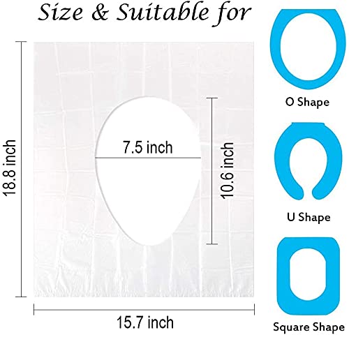 Individually Wrapped Disposable Toilet Seat Covers – 100 Pack