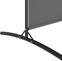 Anthracite 3-Panel Fabric Room Divider – 525 × 180cm