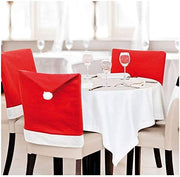 6-Pack Santa Hat Christmas Dining Chair Covers