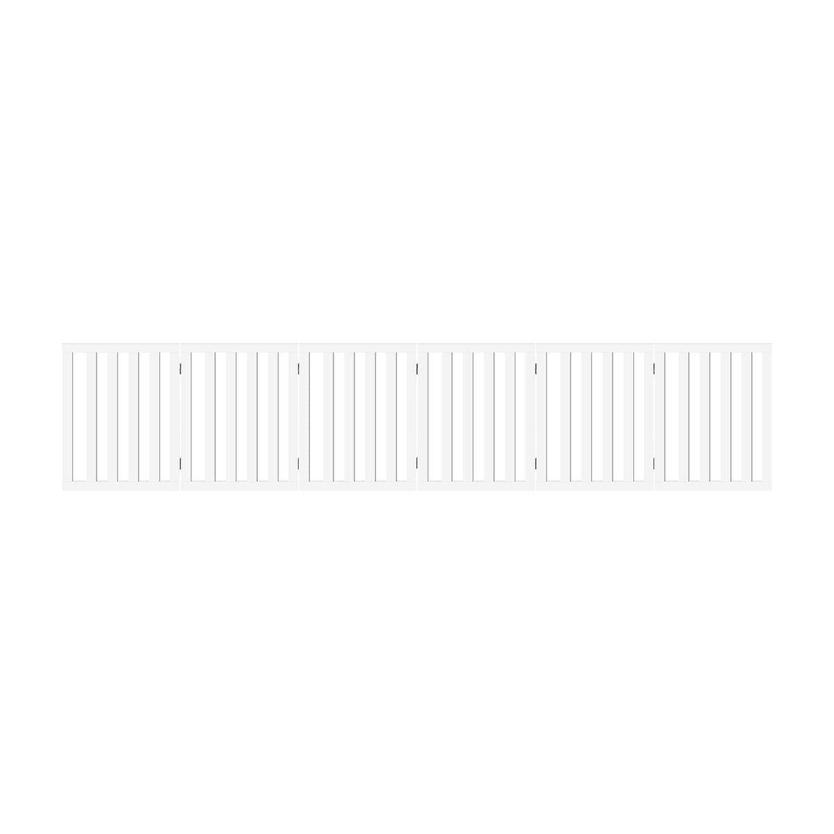 Freestanding Foldable MDF Pet Gate – 3 Sizes, White or Grey