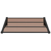 90 cm-Deep Polycarbonate Door & Window Canopy – 3 Finishes