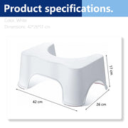 Non-Slip Toilet Foot Stool – White
