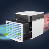 Portable Air Conditioners Fan, USB Personal Mini Air Cooler, Air Conditioner with LED Light, Personal Mini Evaporative Cooler for Office Small Room Car