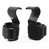 Heavy-Duty Lifting Hooks with Wrist Straps – Pair