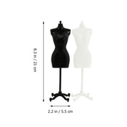 Miniature Doll Dress-Form Mannequin Stands – 8 Pack