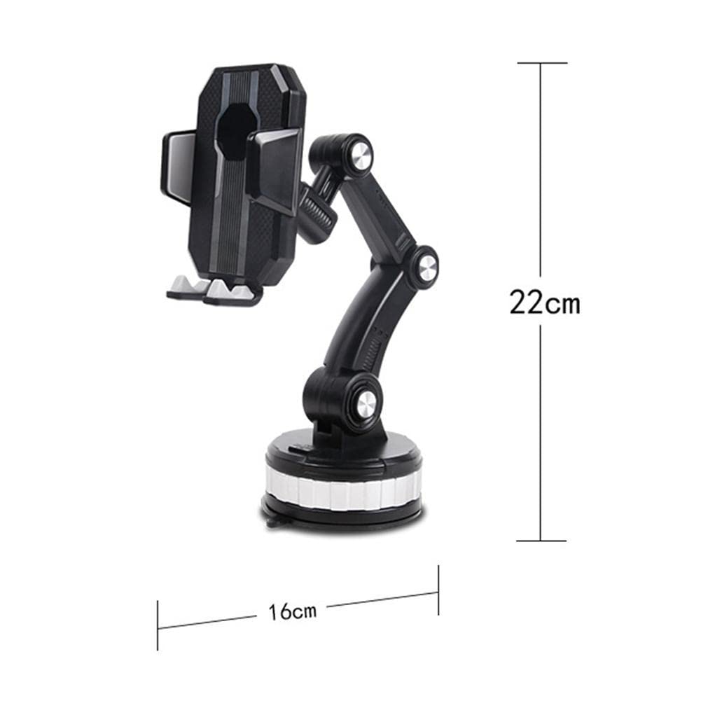 Adjustable Suction Car Phone Mount with Telescopic Arm
