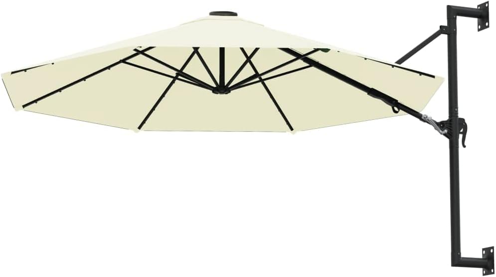 300 cm Wall-Mounted Parasol – Sand