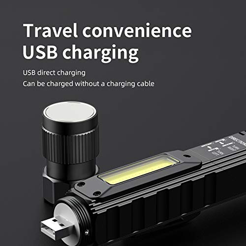 USB Rechargeable Right-Angle Work Light with Magnet