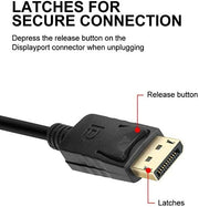 TERSELY DisplayPort-to-HDMI Adapter – 4K 30 Hz, 25 cm