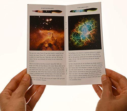 Cosmos Kitchen Knife Set in Gift Box - Color Chef Knives - Cooking Gifts for Husbands and Wives, Unique Wedding Gifts for Couple, Birthday Gift Idea for Men, Housewarming Gift New Home for Women