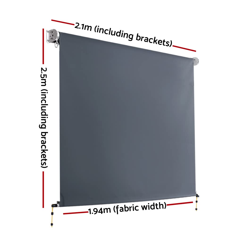 Instahut Outdoor Roller Blind – 2.1 × 2.5 m